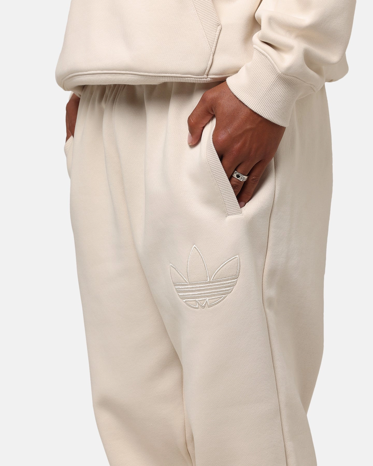 Adidas Originals 70's Fleece Joggers Wonder White