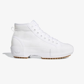 Adidas Originals | NIZZA TREK SHOES  { CLOUD WHITE / GUM / GREY ONE