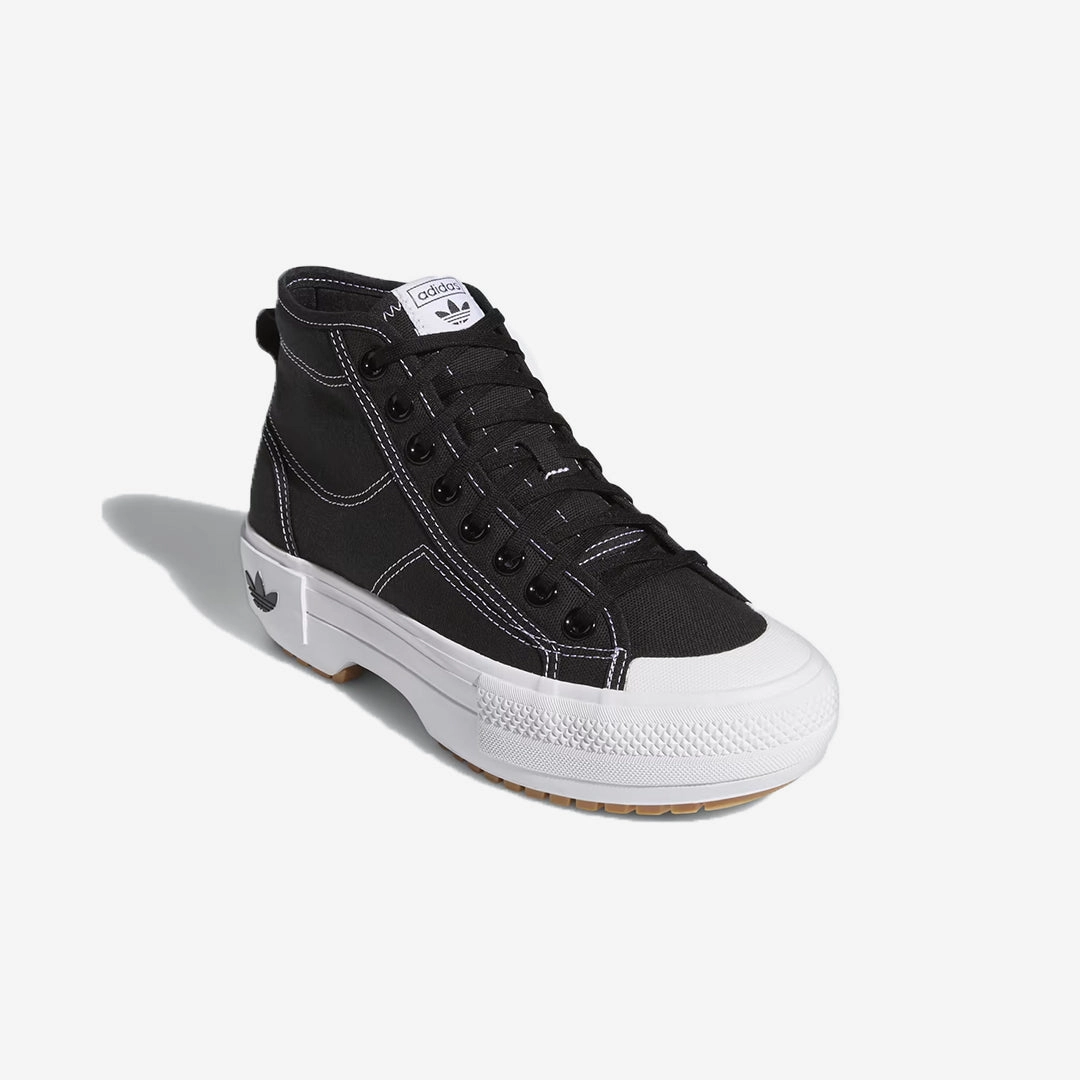 Adidas Originals | NIZZA TREK SHOES  { CORE BLACK/CLOUD WHITE/GUM