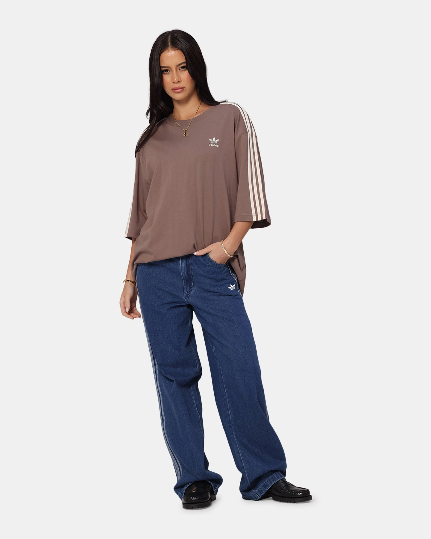 Adidas Oversized T-Shirt Brown