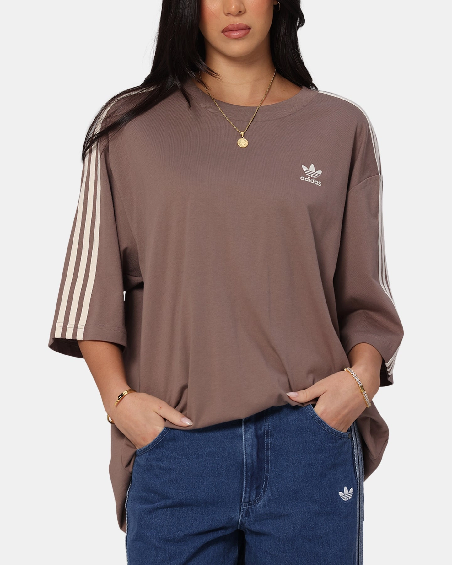 Adidas Oversized T-Shirt Brown