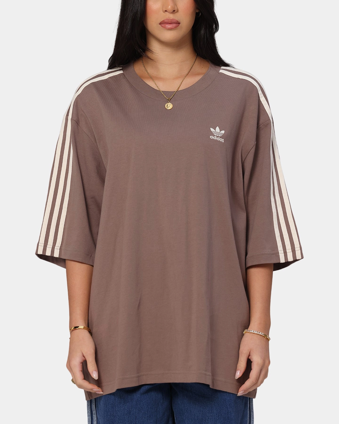 Adidas Oversized T-Shirt Brown