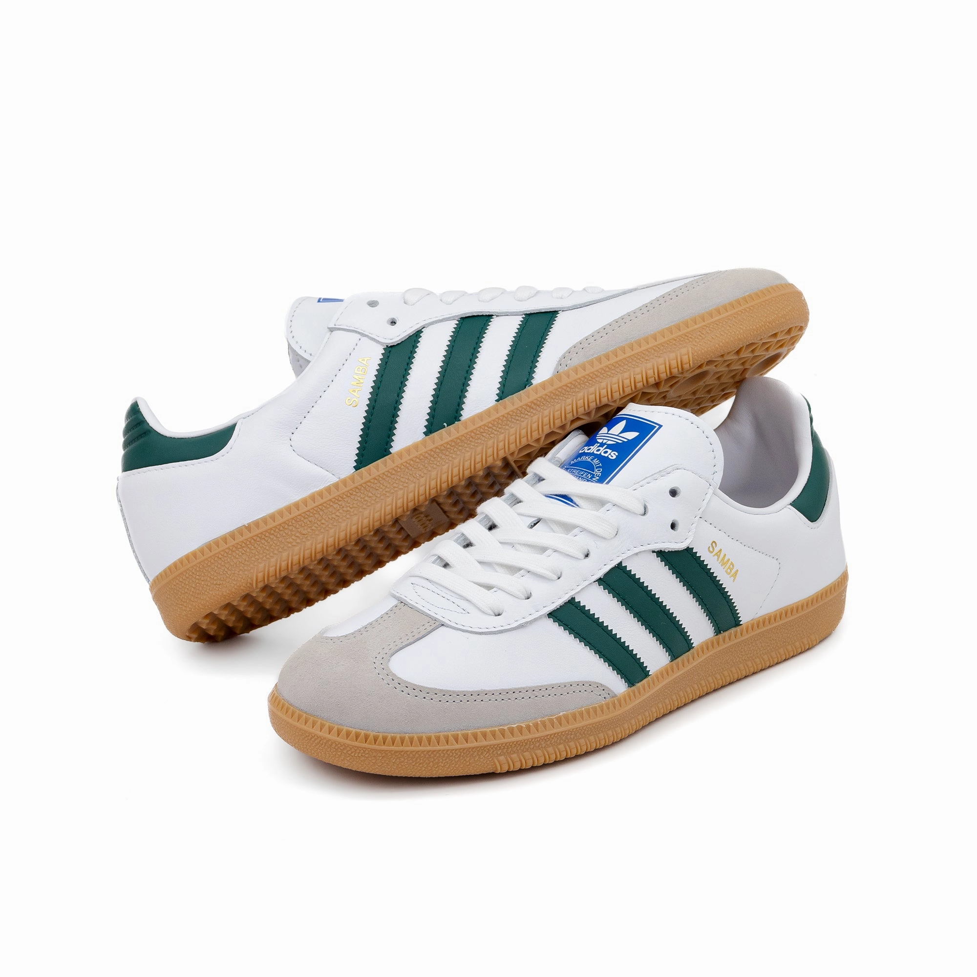 adidas Samba OG White/ Collegiate Green/Gum IE3437