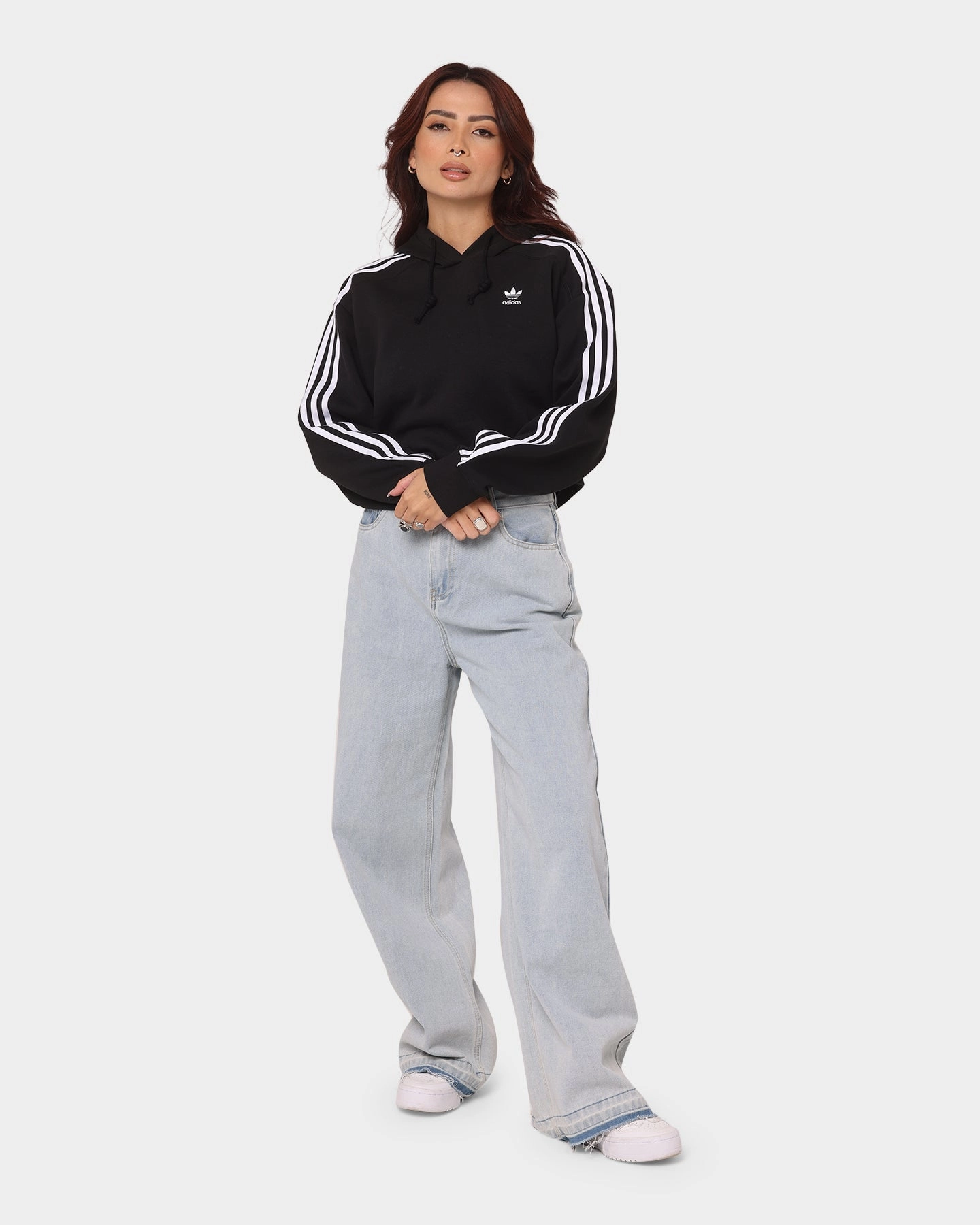 Adidas Women's Short Hoodie Black