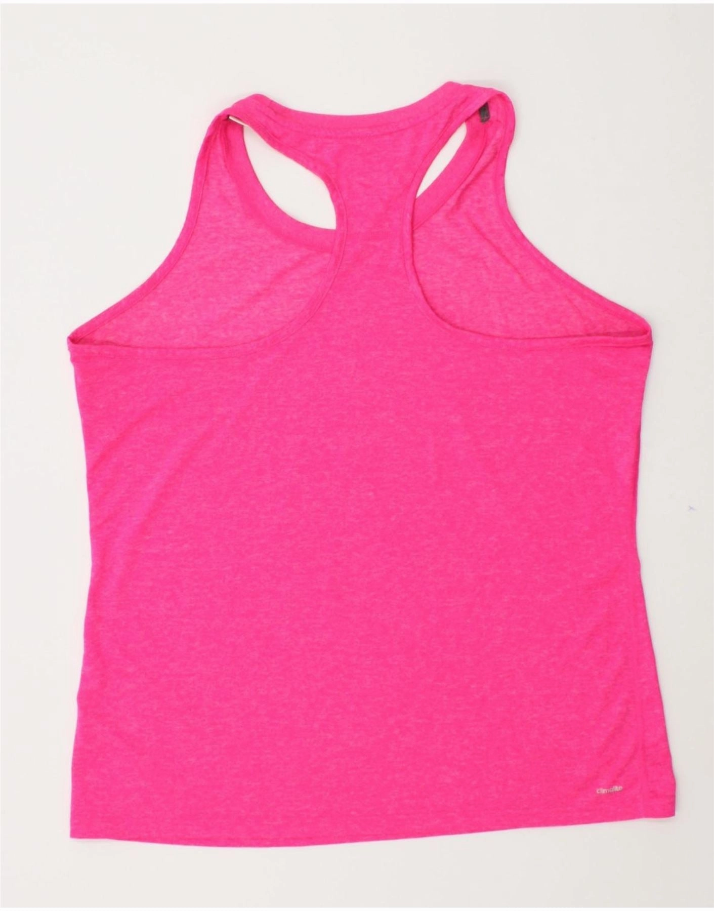 ADIDAS Womens Climalite Vest Top UK 18 XL Pink Polyester