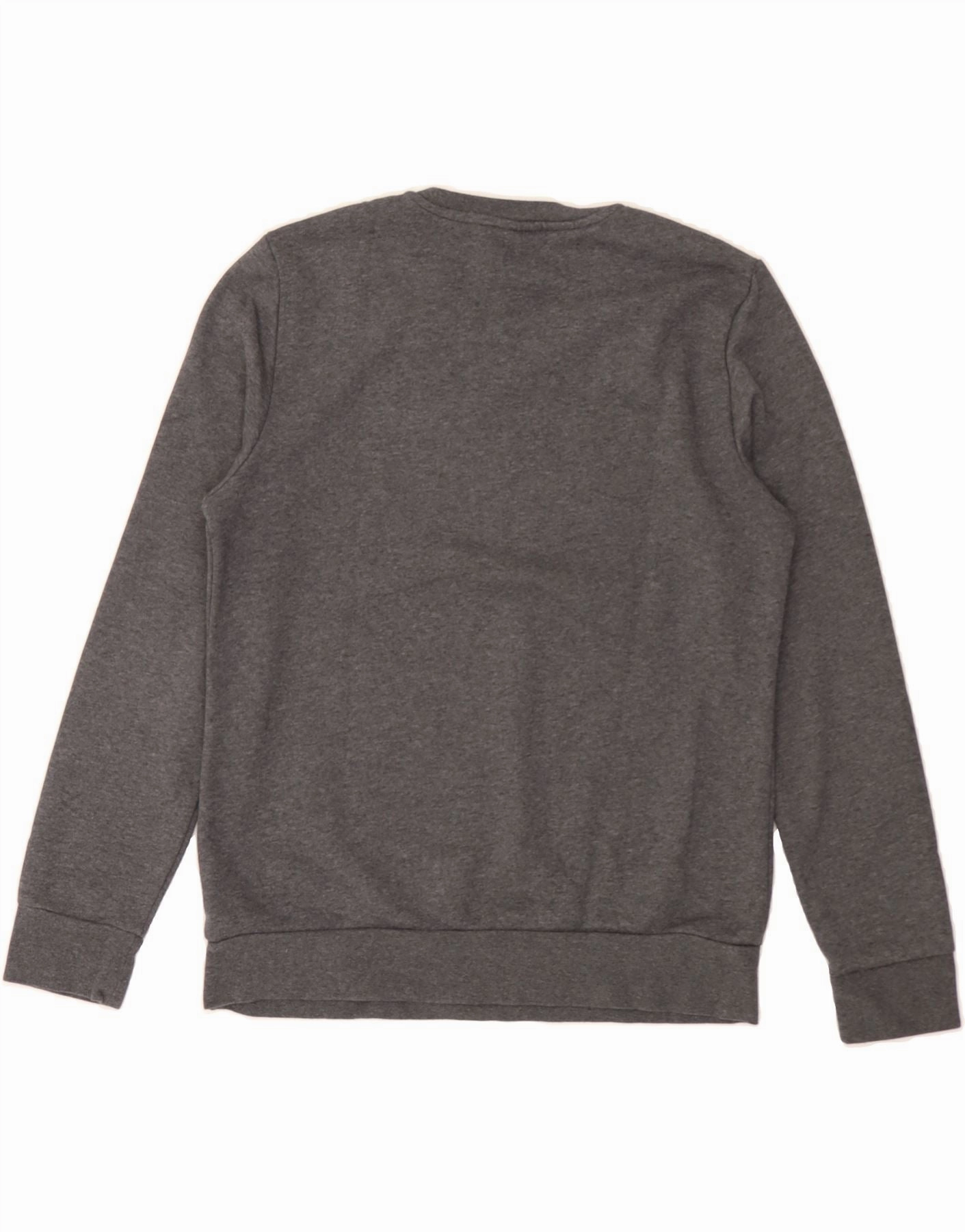 ADIDAS Womens Graphic Sweatshirt Jumper UK 16/18 Large Grey Cotton