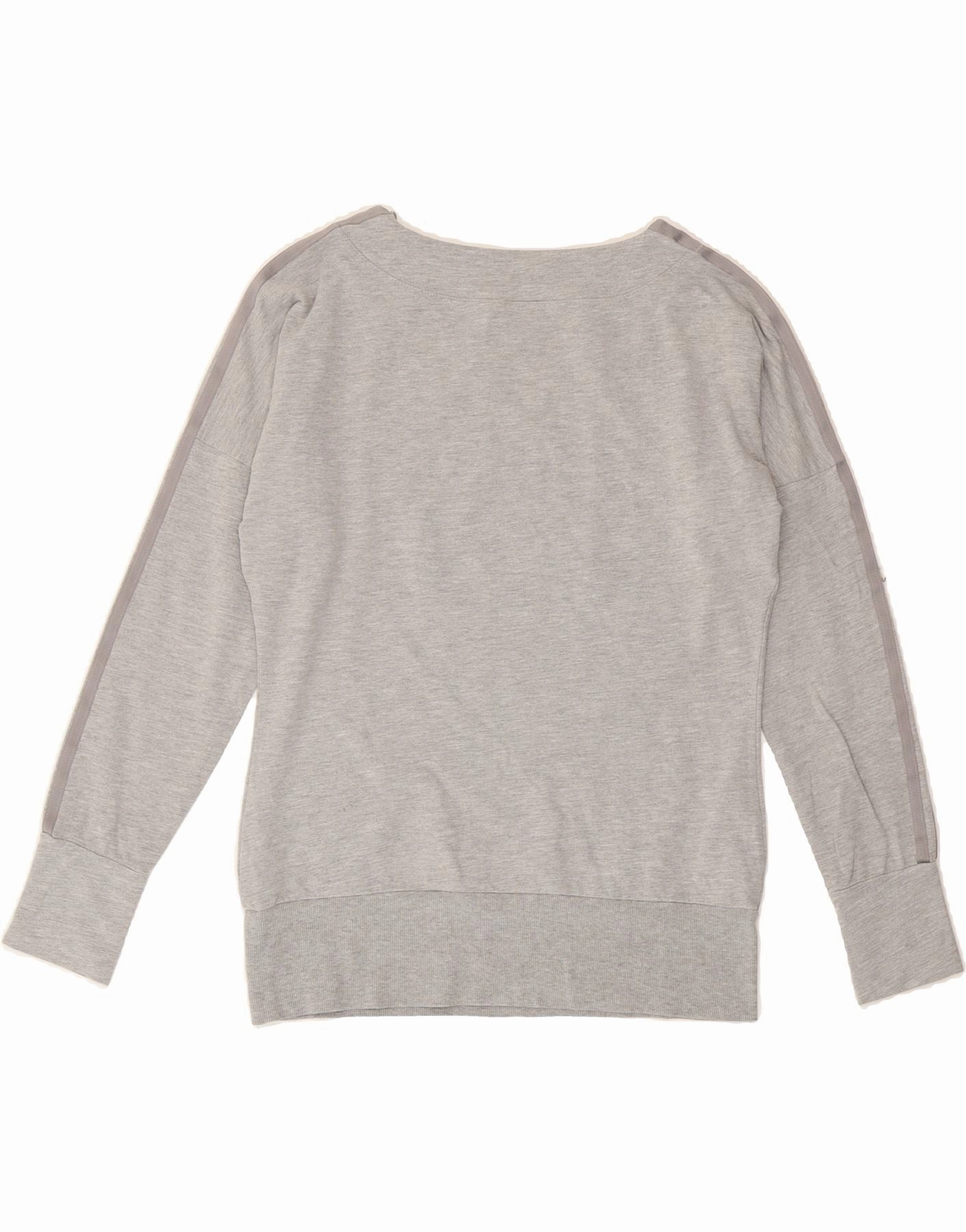 ADIDAS Womens Graphic Sweatshirt Jumper UK 16 Large Grey