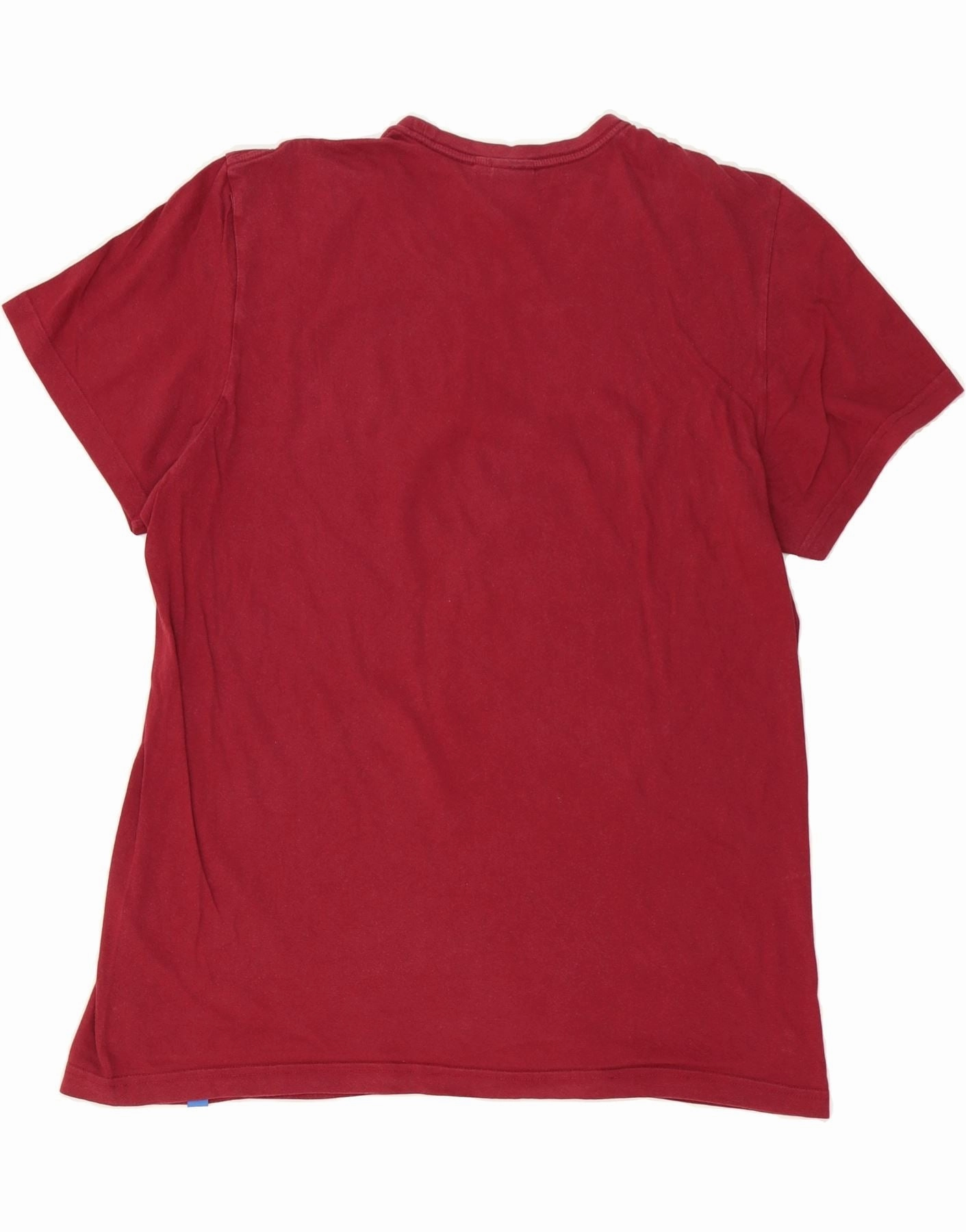 ADIDAS Womens Graphic T-Shirt Top XL Burgundy Cotton