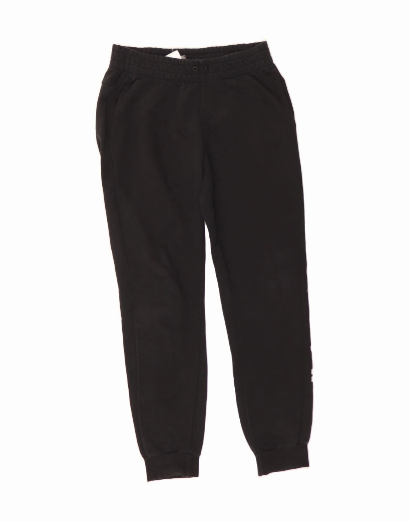 ADIDAS Womens Graphic Tracksuit Trousers Joggers UK 8/10 Small Black