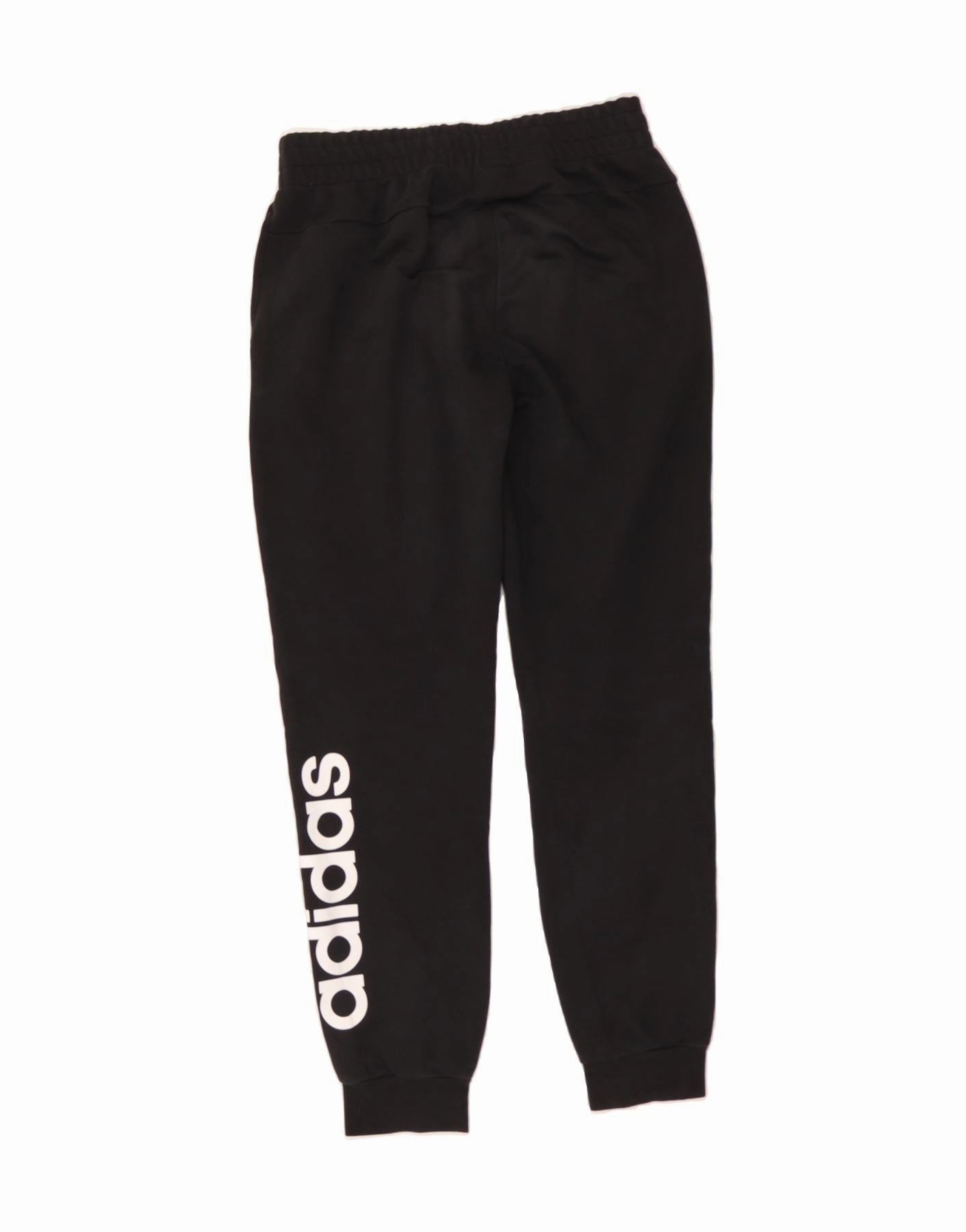 ADIDAS Womens Graphic Tracksuit Trousers Joggers UK 8/10 Small Black