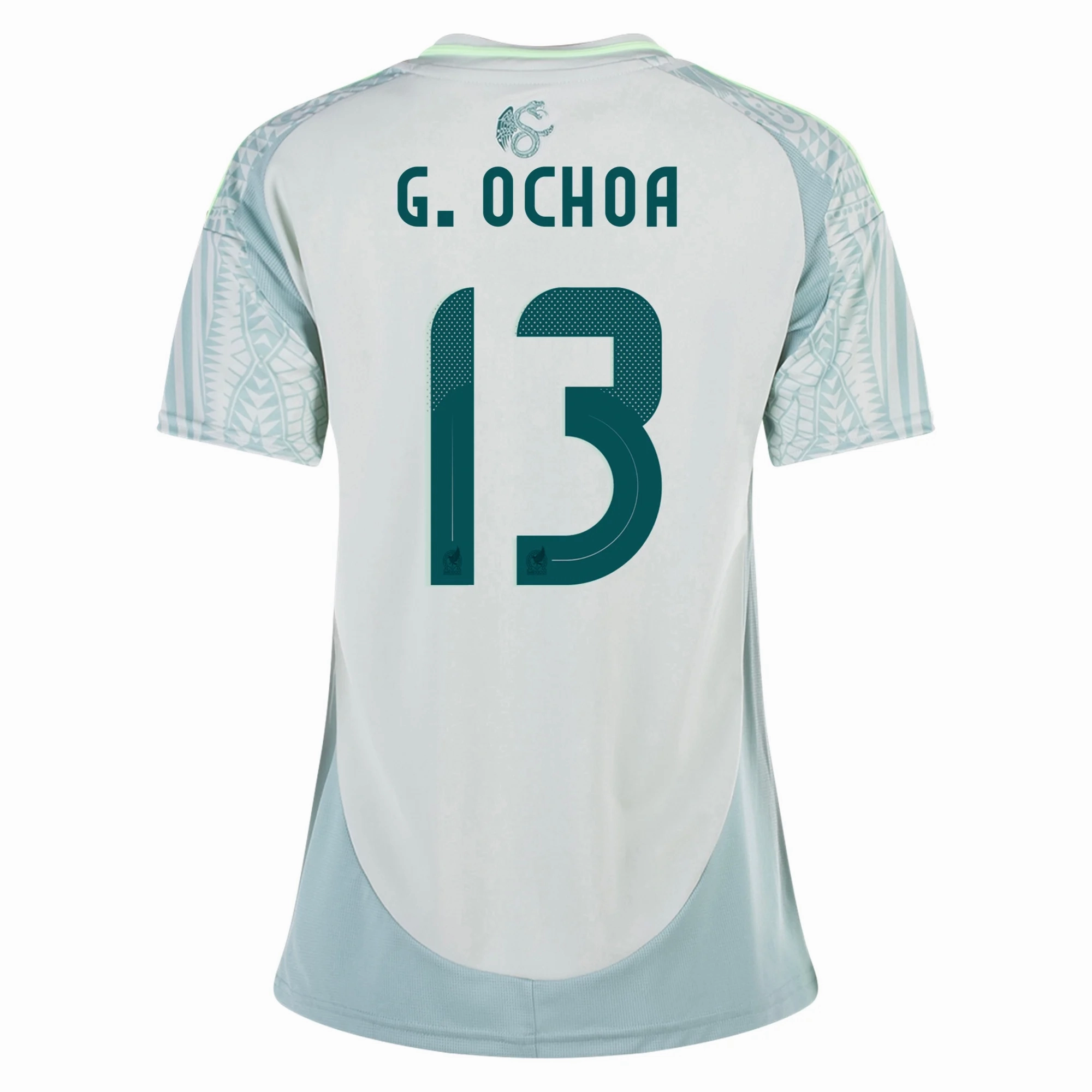 adidas Womens Mexico Guillermo Ochoa Away Jersey 24/25 (Linen Green)