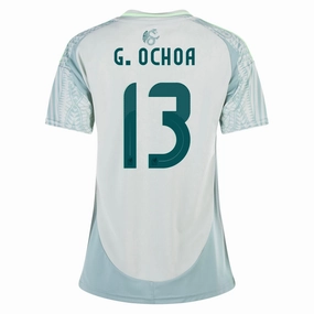 adidas Womens Mexico Guillermo Ochoa Away Jersey 24/25 (Linen Green)