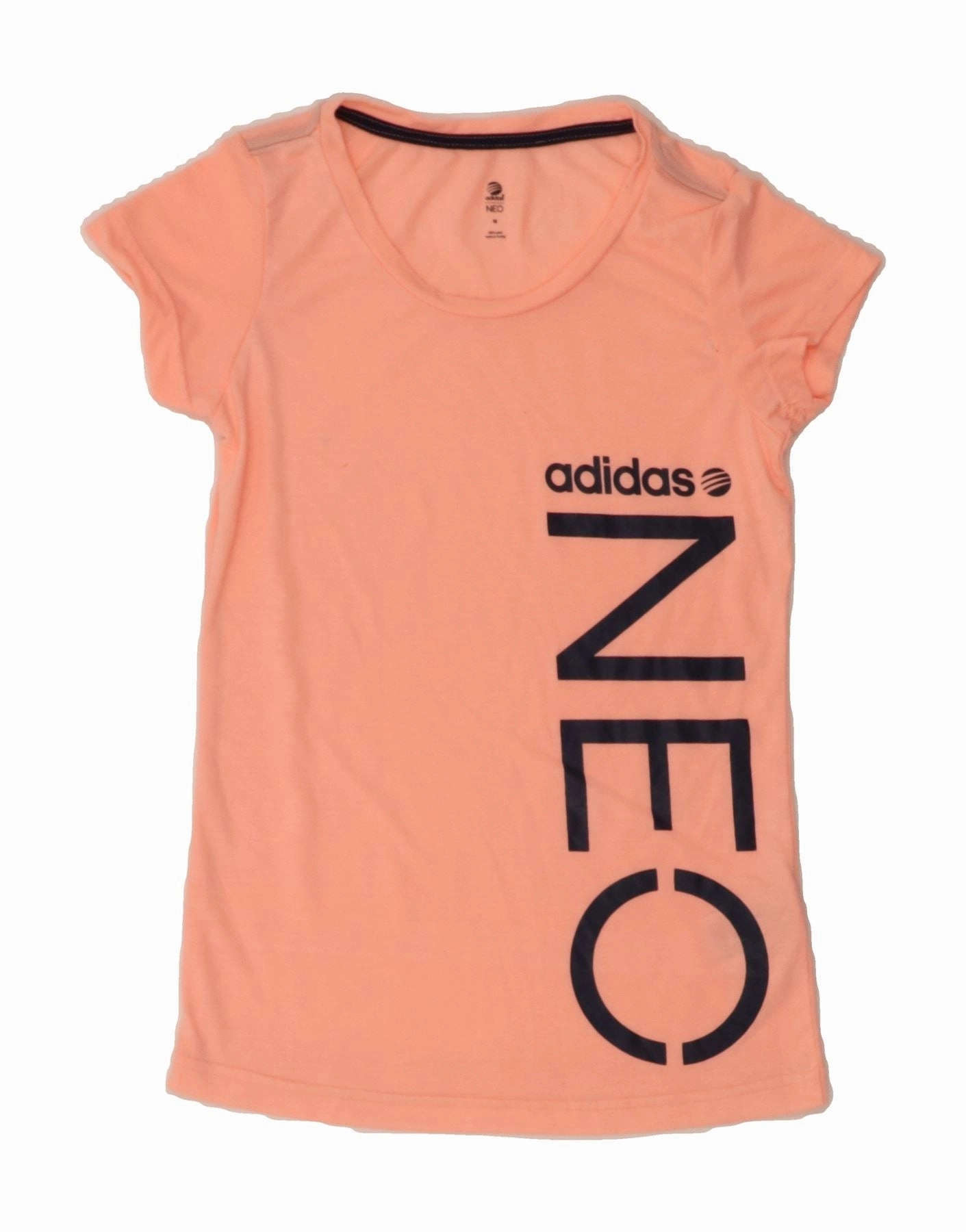ADIDAS Womens Neo Graphic T-Shirt Top UK 12 Medium Pink Polyester