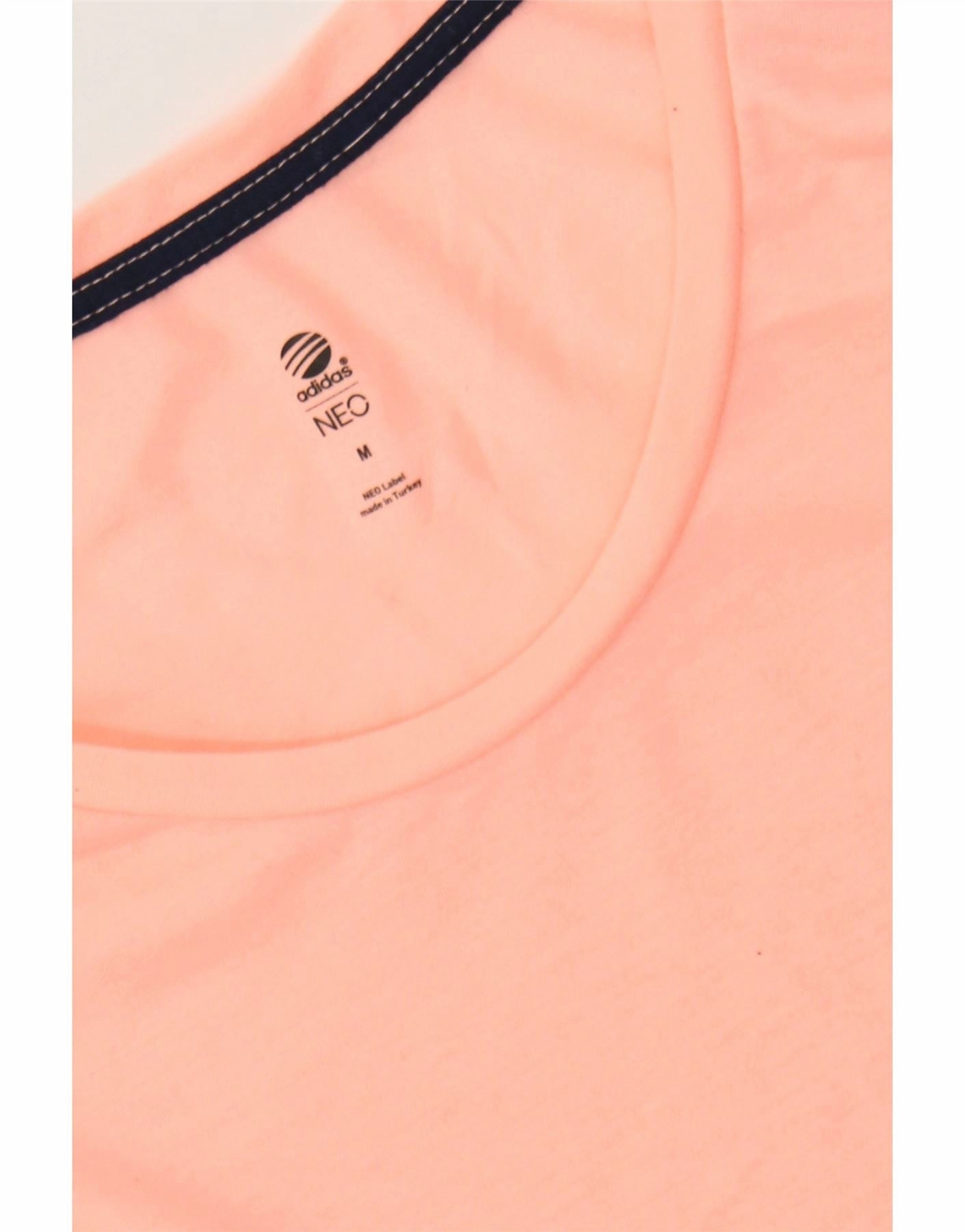 ADIDAS Womens Neo Graphic T-Shirt Top UK 12 Medium Pink Polyester