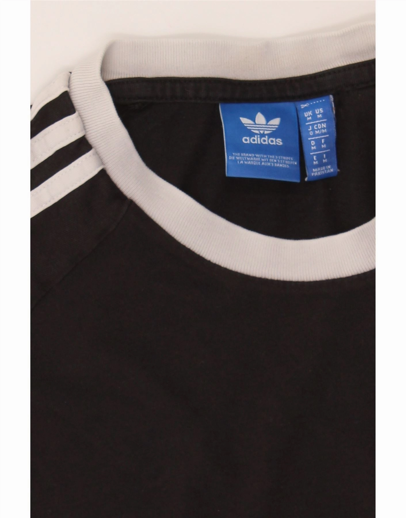 ADIDAS Womens T-Shirt Top UK 14 Medium Black Cotton