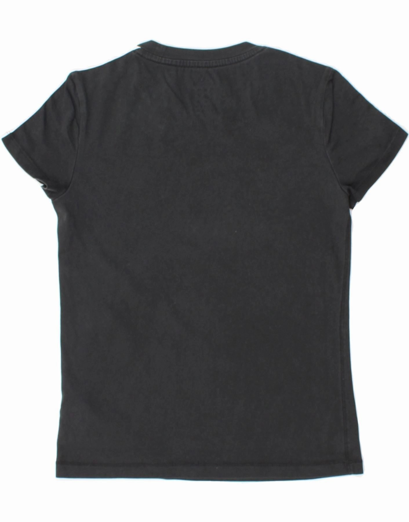 ADIDAS Womens T-Shirt Top UK 4/6 XS Black Cotton