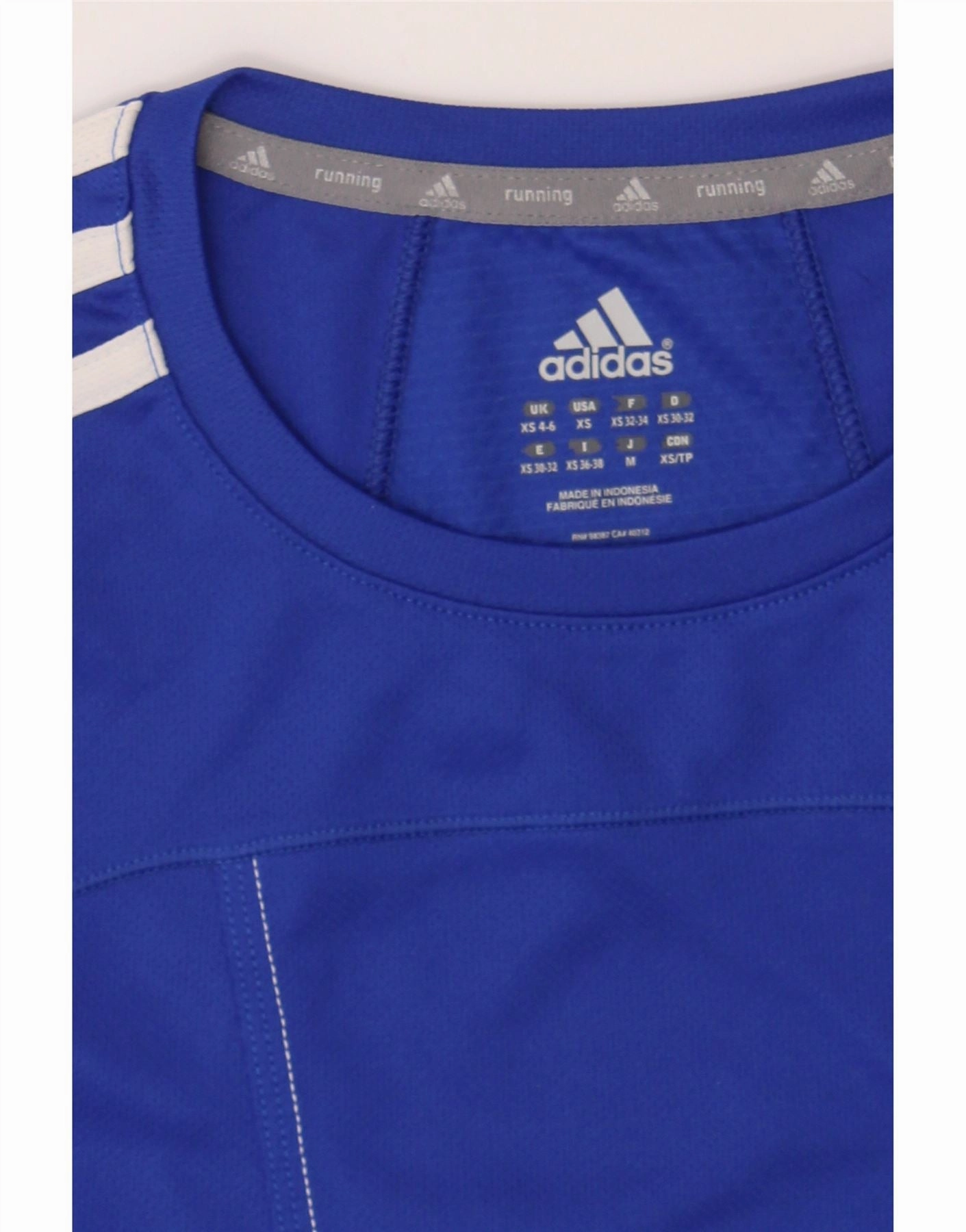 ADIDAS Womens T-Shirt Top UK 4/6 XS Navy Blue Polyester