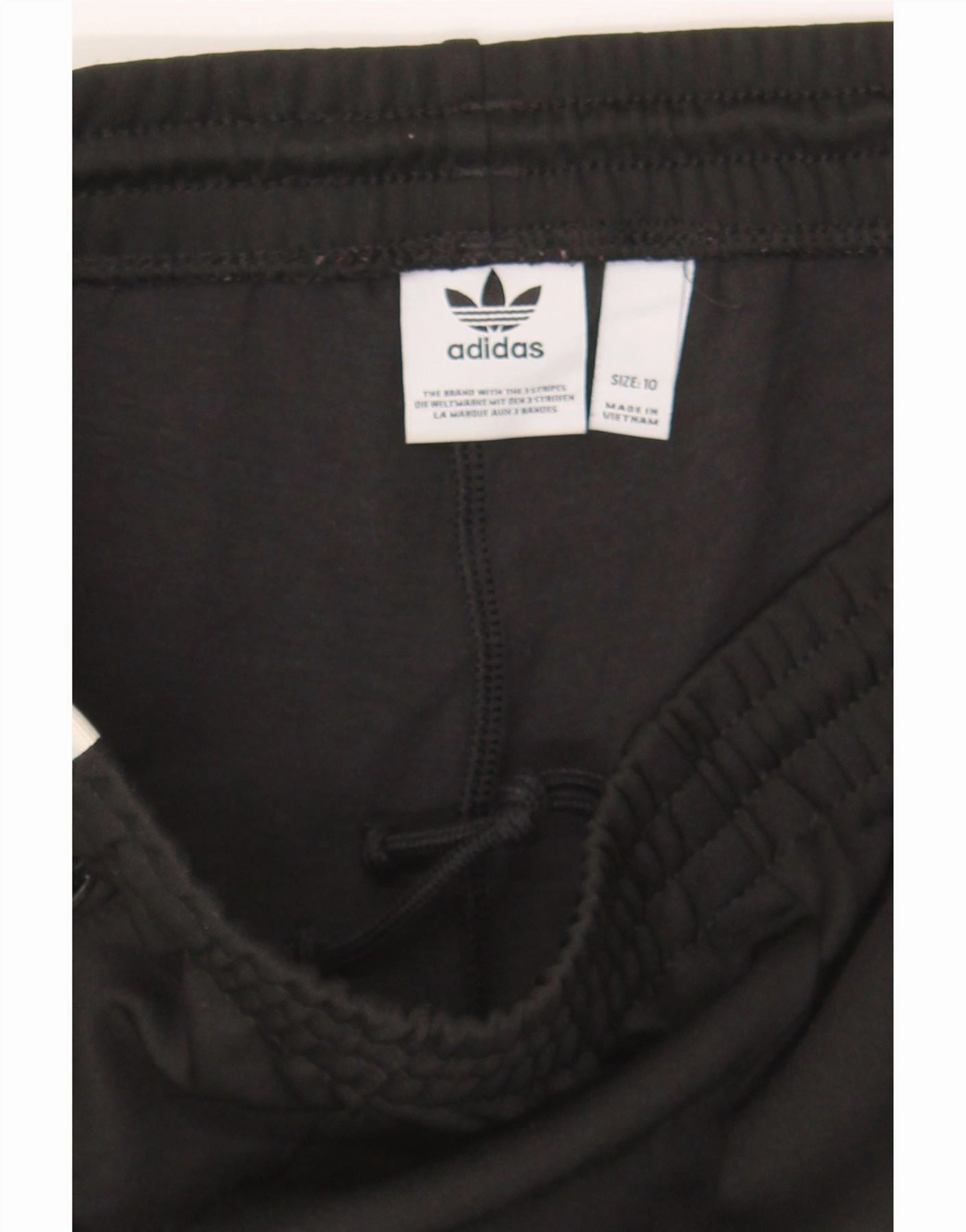 ADIDAS Womens Tracksuit Trousers UK 10 Small Black Polyester