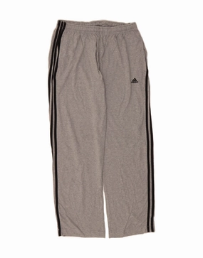 ADIDAS Womens Tracksuit Trousers UK 40/42 Medium  Grey Cotton