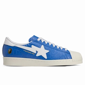 Adidas x BAPE Superstar - Blue/Cloud White/Off White