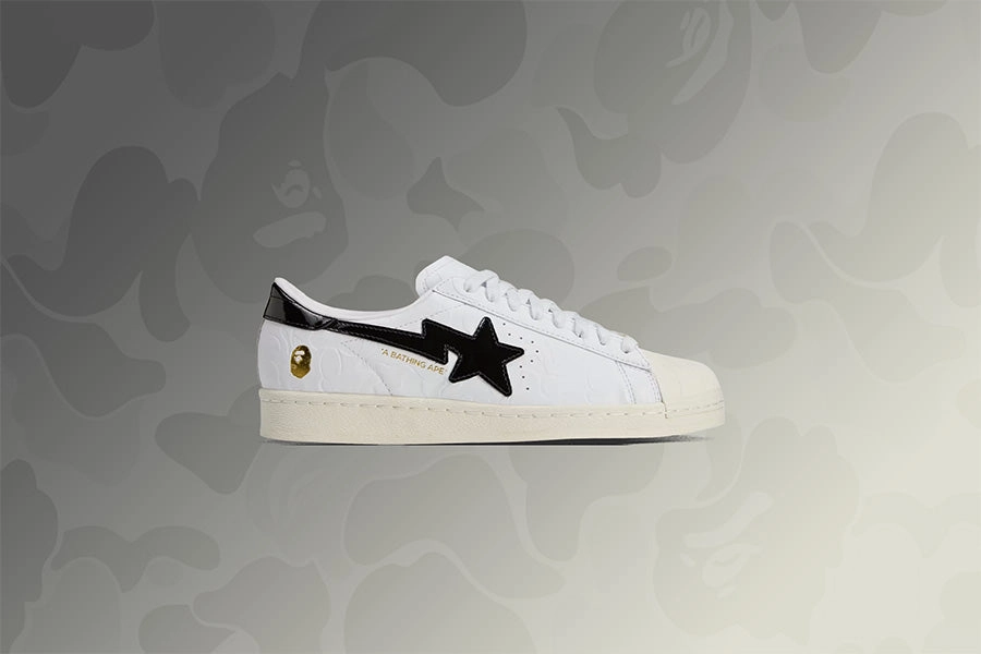 Adidas x BAPE Superstar - Cloud White/Core Black/Off White