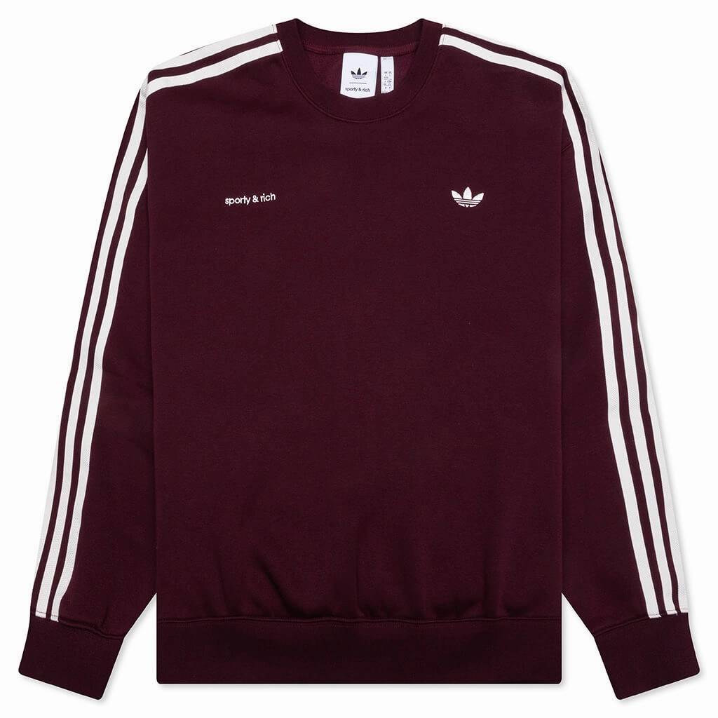 Adidas x Sporty & Rich Sweatshirt - Maroon