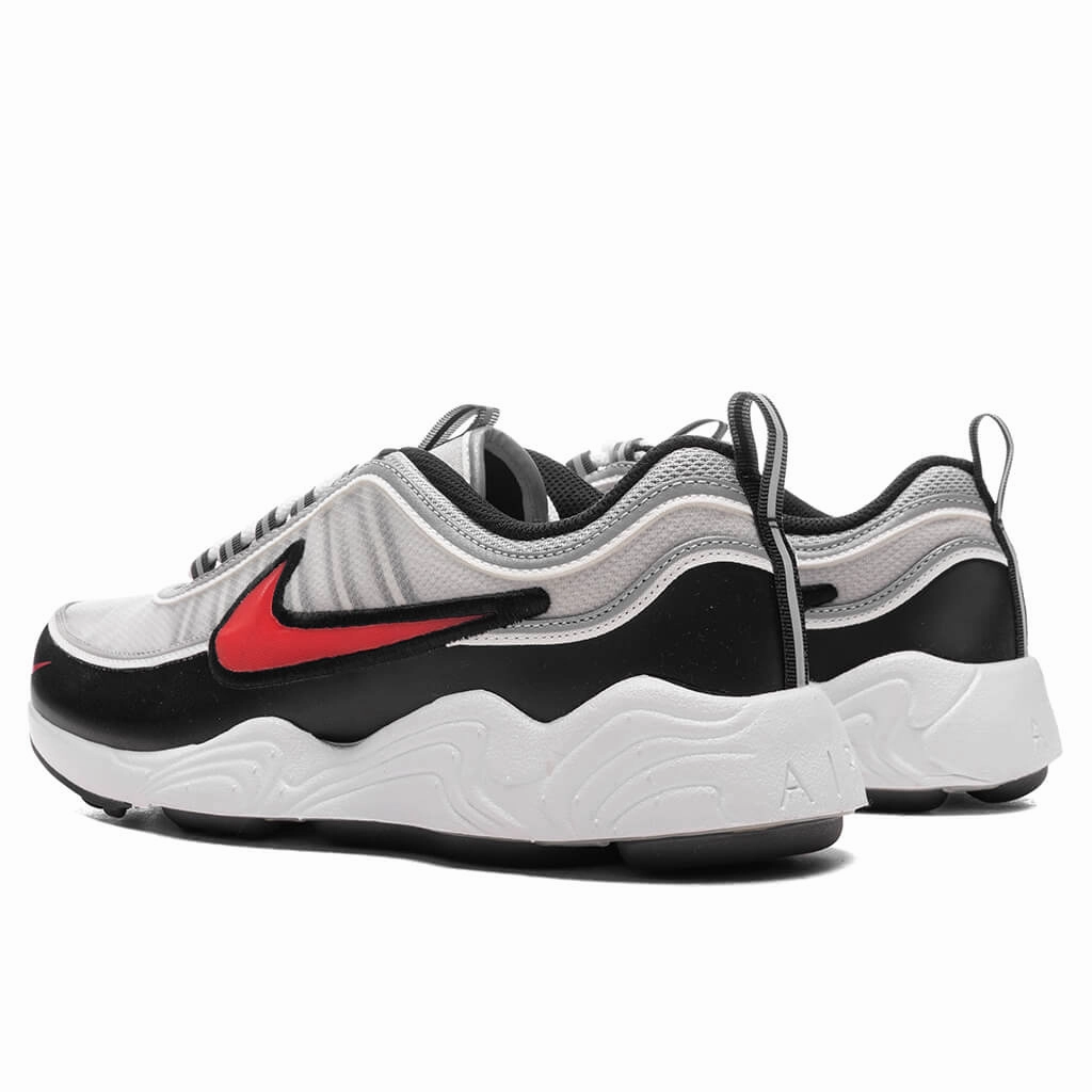 Air Zoom Spiridon - Metallic Silver/Sport Red/Black/White