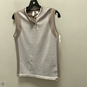Athletic Top Short Sleeve By Adidas In Brown, Size: S