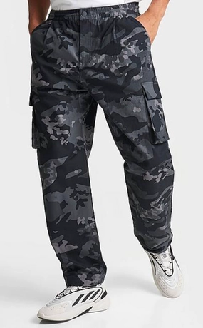 CAMO CARGO PANTS BLACK