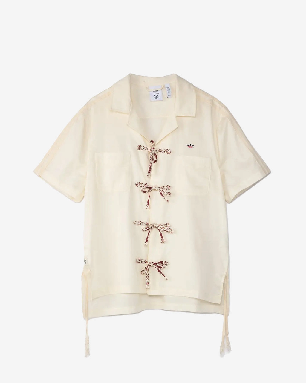 CLOT x adidas Bowling Shirt Cream White