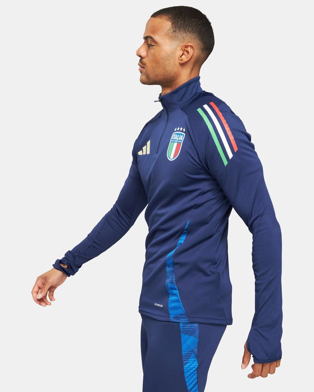 Haut d'entrainement Italie 2024 - Bleu
