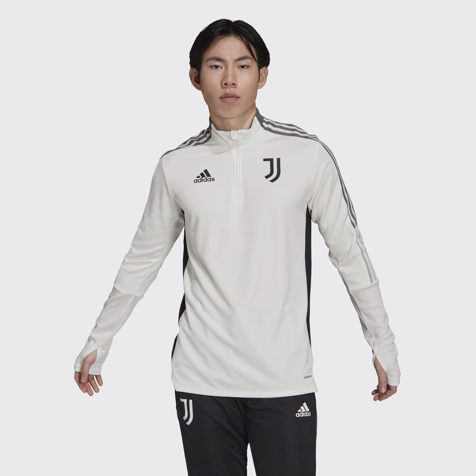 Haut d'entrainement Juventus 2021/2022 - Blanc/Gris/Noir