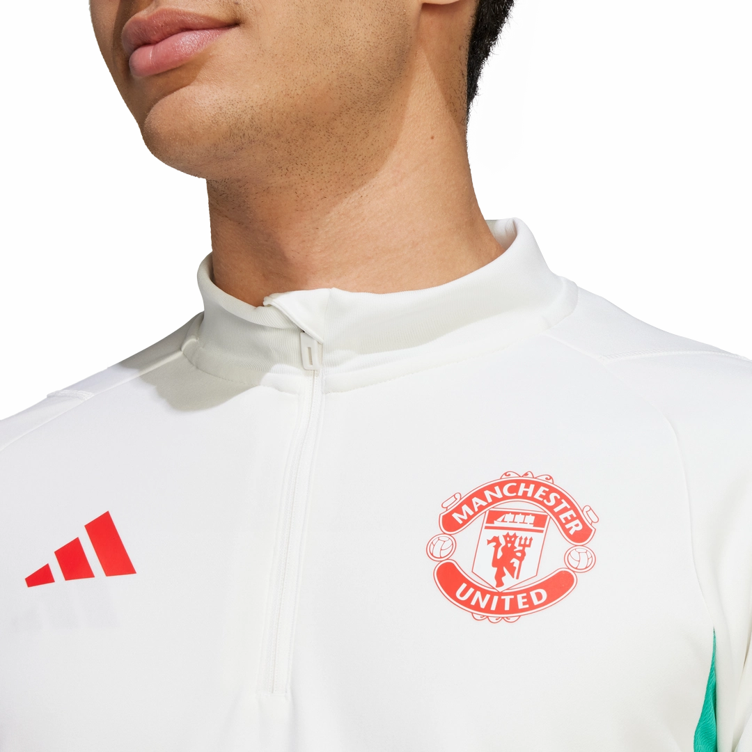 Haut d'entrainement Manchester United - Blanc/Noir/Rouge