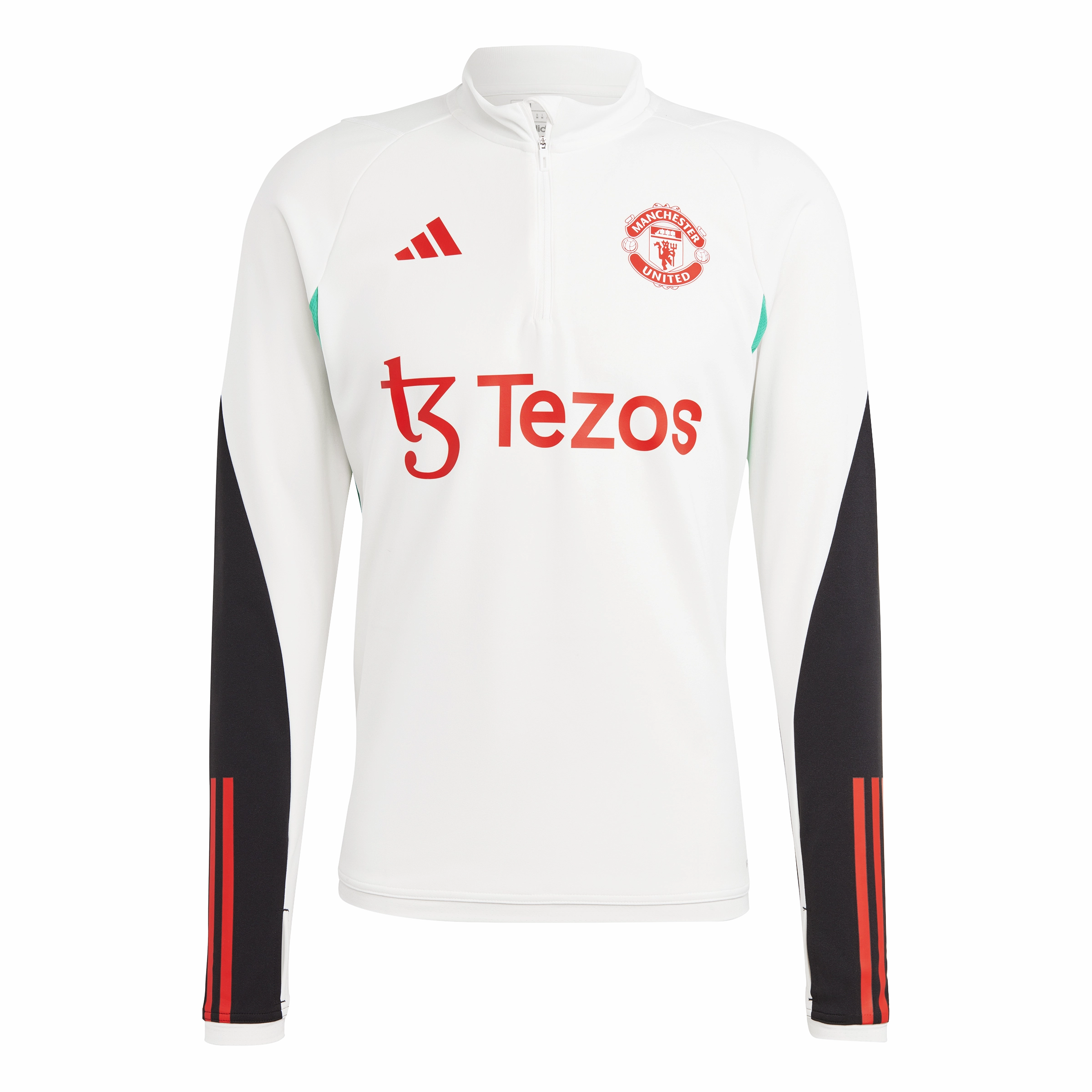 Haut d'entrainement Manchester United - Blanc/Noir/Rouge