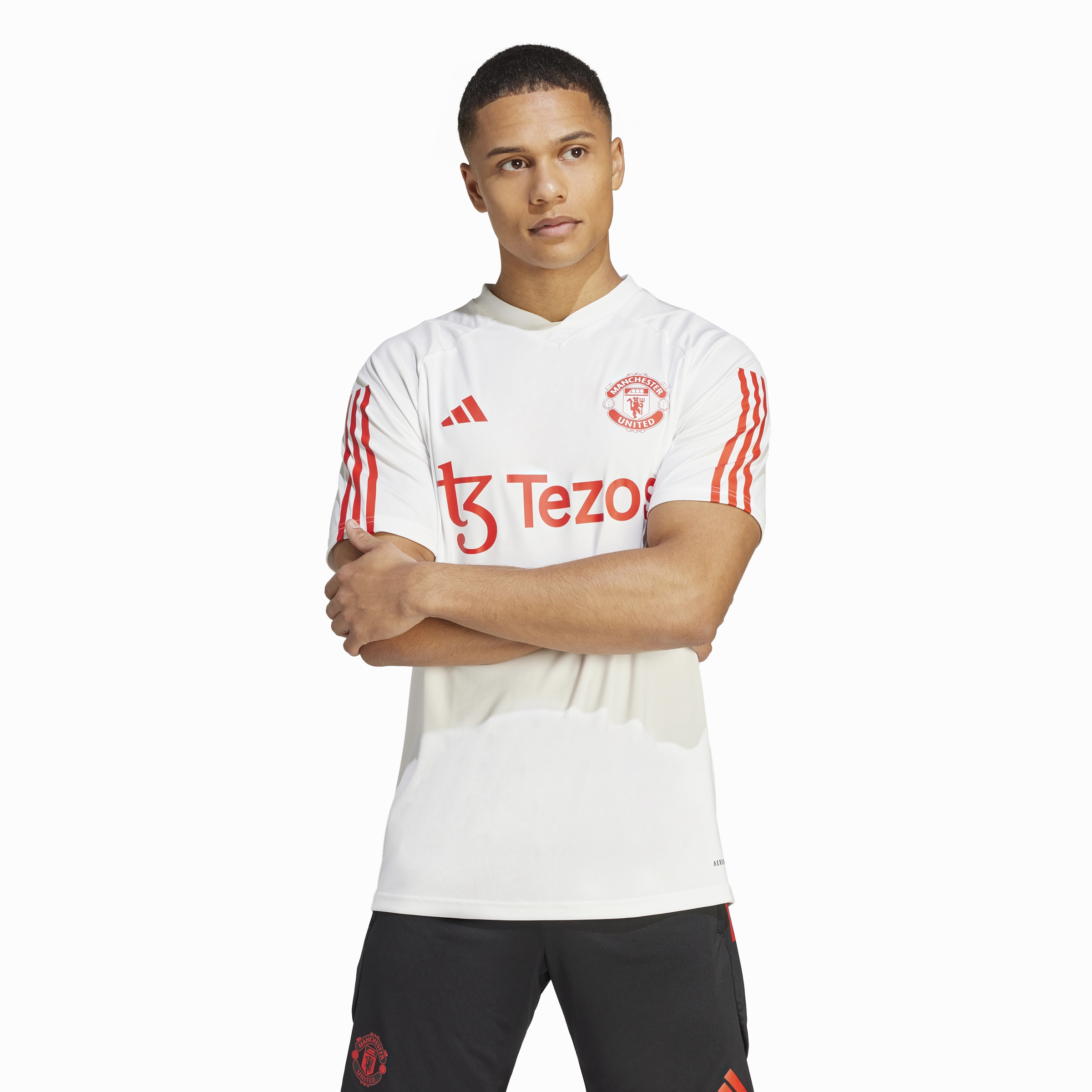 Maillot d'entrainement Manchester United - Blanc/Rouge/Vert
