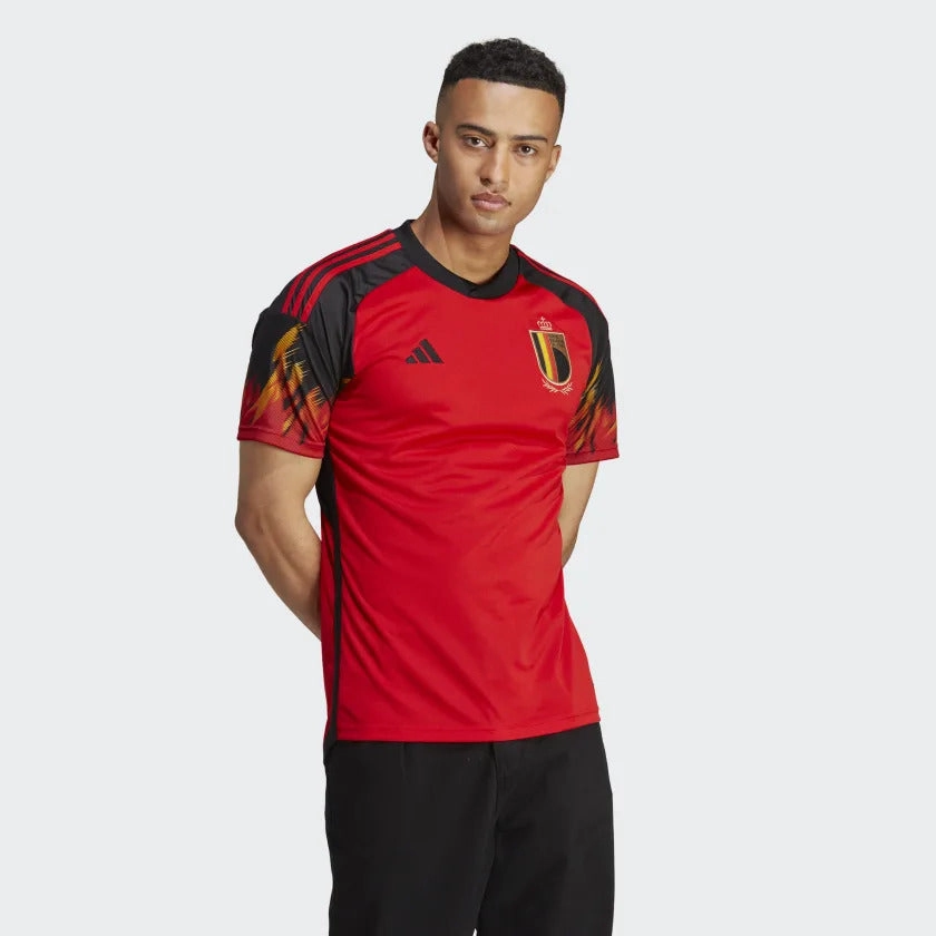 Maillot Domicile Belgique 2022 - Rouge/Noir