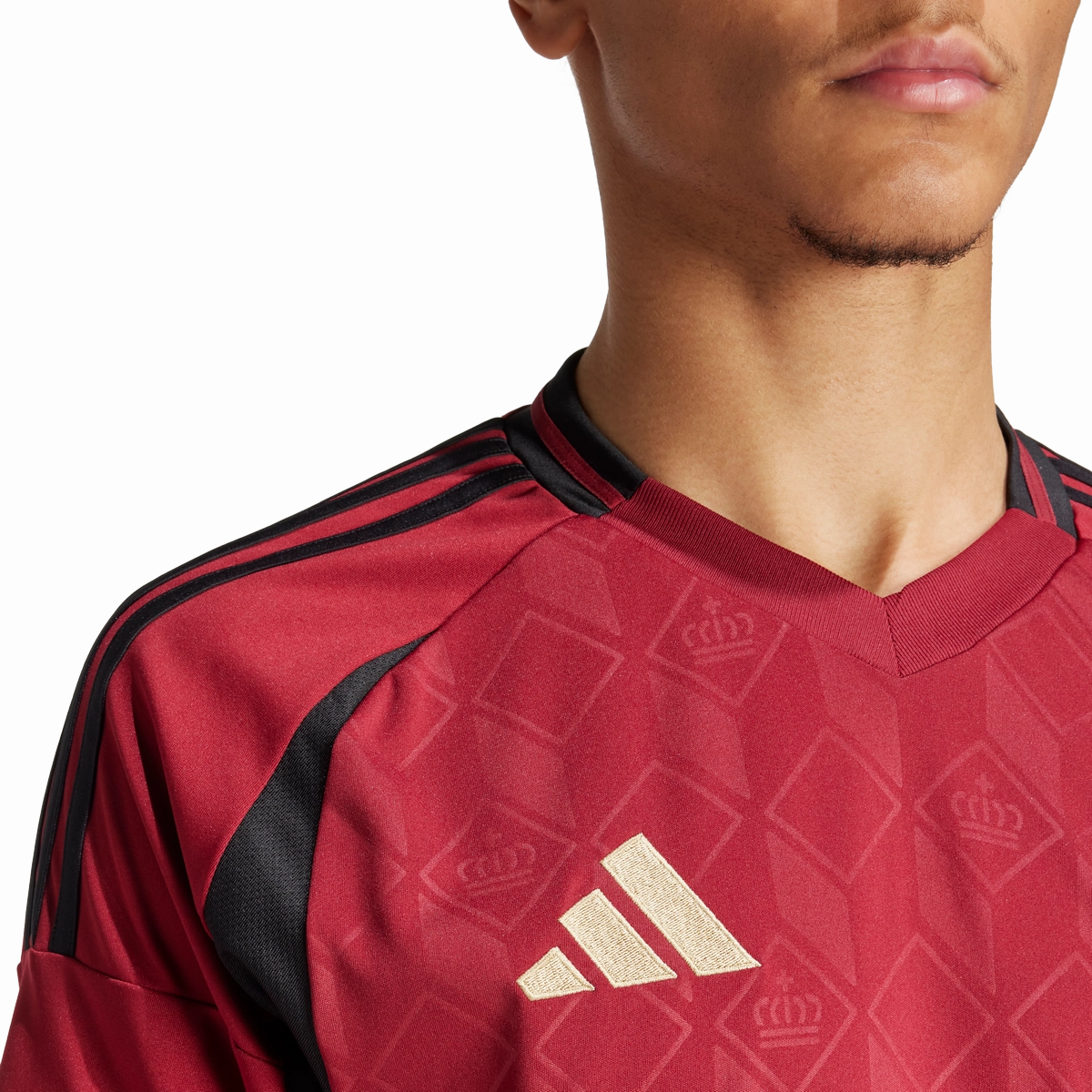 Maillot Domicile Belgique 2024 - Bordeaux/Noir