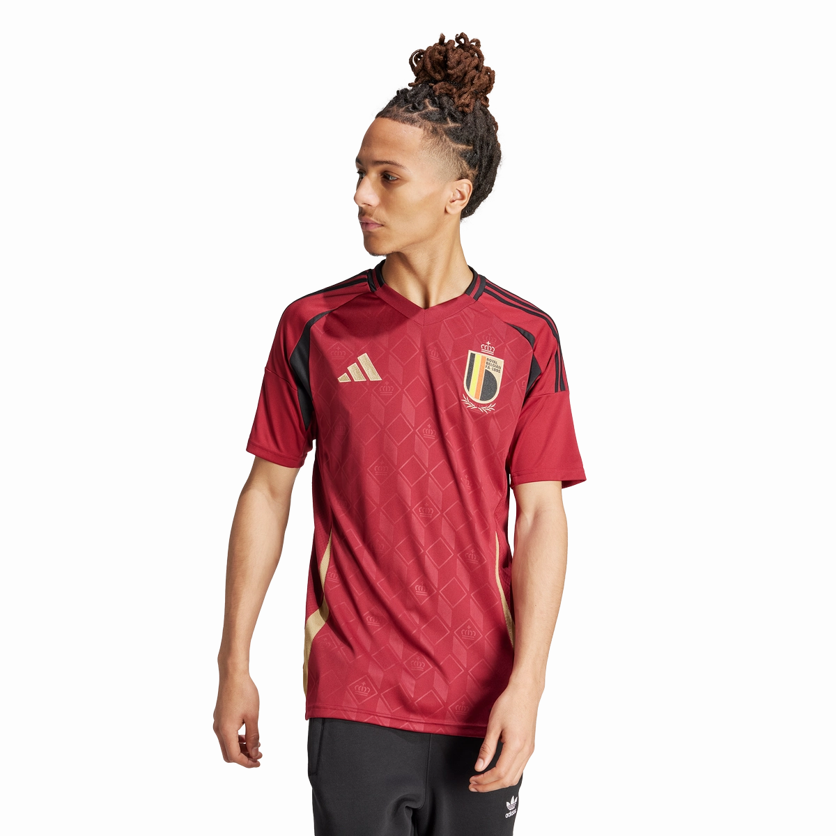 Maillot Domicile Belgique 2024 - Bordeaux/Noir
