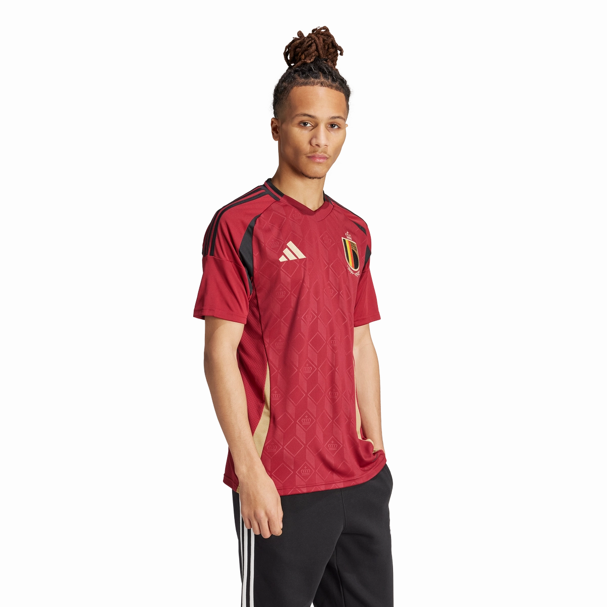 Maillot Domicile Belgique 2024 - Bordeaux/Noir