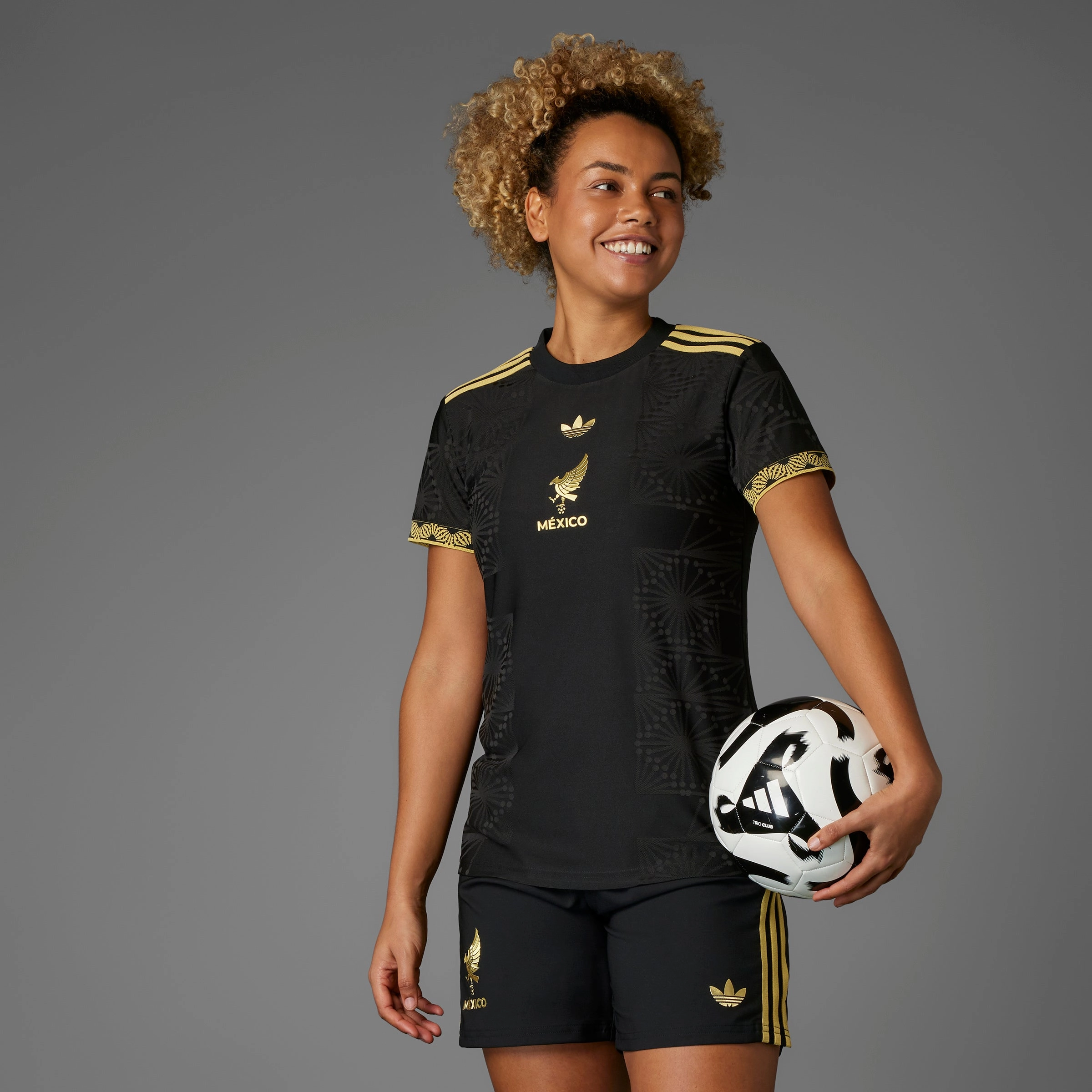 Mexico Black Gold Jersey - Womens