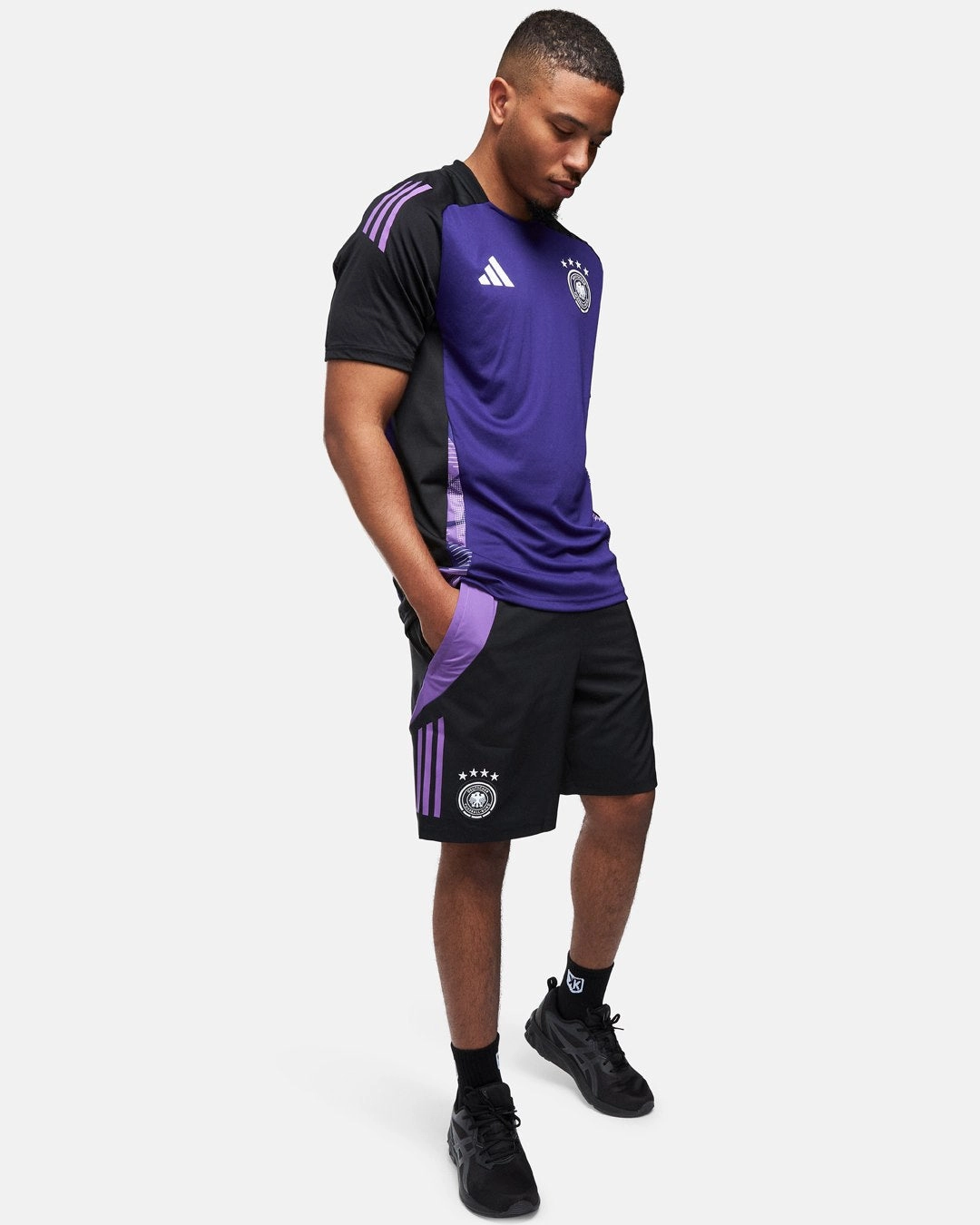Short d'entrainement Allemagne 2024 - Noir/Violet