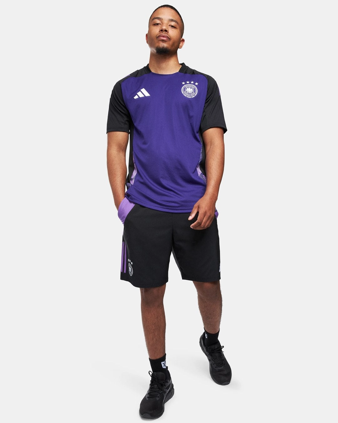 Short d'entrainement Allemagne 2024 - Noir/Violet