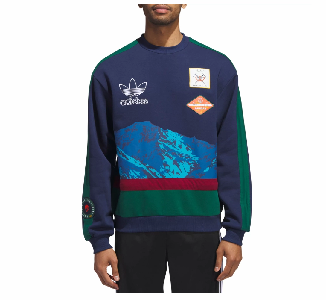 SKY MOUNTAIN CREW SWEATER INDIGO