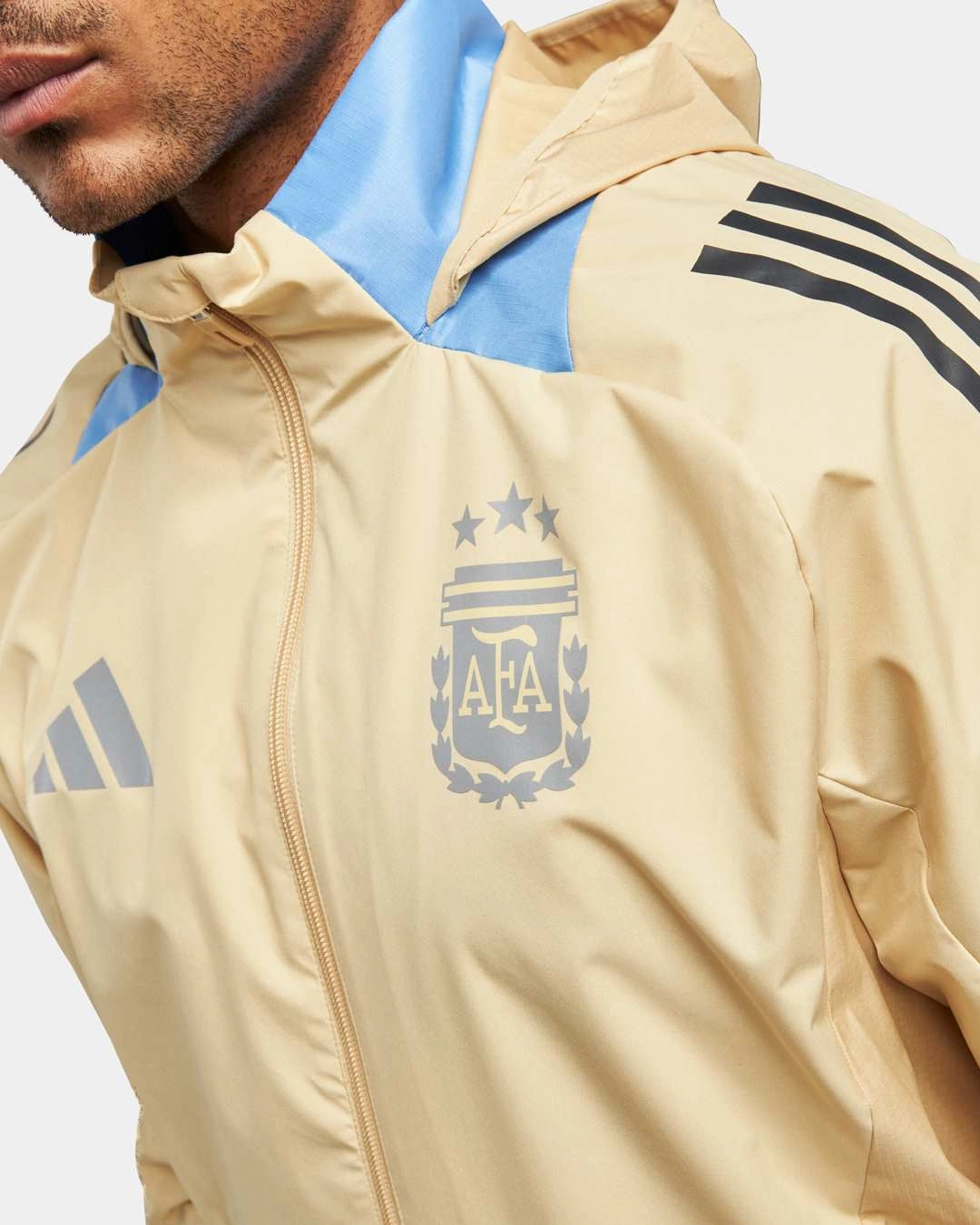 Veste Coupe-Vent Argentine 2024 - Beige/Bleu