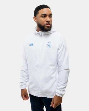 Veste Coupe-Vent Real Madrid 2022/2023 - Blanc/Bleu