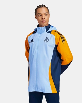 Veste Coupe-Vent Real Madrid 2024/2025 - Bleu/Jaune