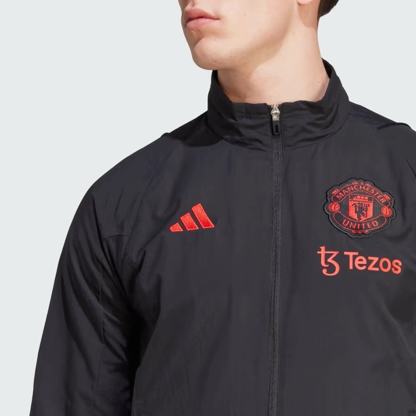 Veste de survêtement Manchester United - Noir/Rouge/Vert