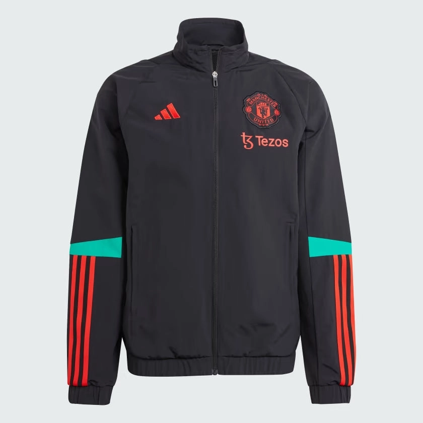 Veste de survêtement Manchester United - Noir/Rouge/Vert