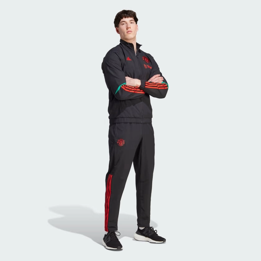 Veste de survêtement Manchester United - Noir/Rouge/Vert