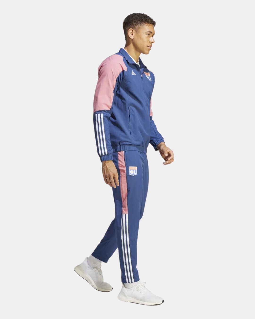 Veste de survêtement OL - Bleu/Rose